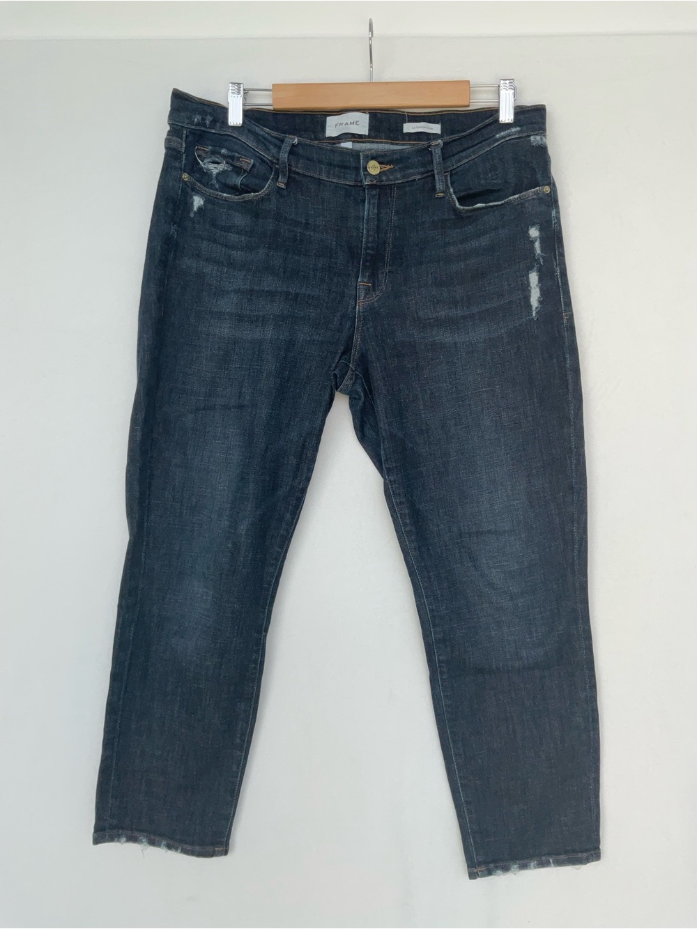 Frame Denim Le Garcgon Dark Blue Jeans